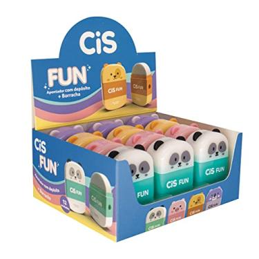Imagem de CIS 481 Apontador Escolar Fun + borracha, Display com 12 unidades