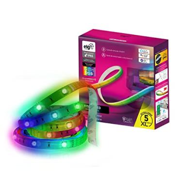 Imagem de ELG, SHFL201, Fita de LED Dimerizável, 5 Metros, Inteligente, WI-FI e Bluetooth, Integração ELG Connect, Compatível com Comando de Voz, RGB