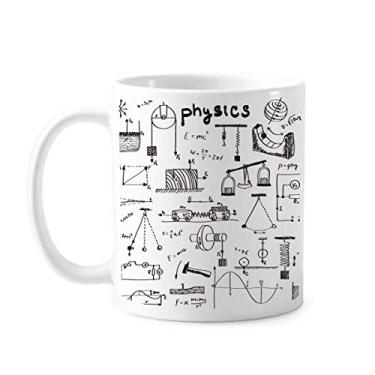 Imagem de Caneca de ilustração de mecânica eletromagnética física para cerâmica café xícara de porcelana louça