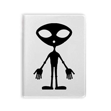 Imagem de Diário de capa macia com estampa de alienígena Art Déco, universo e alienígena