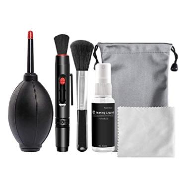 Imagem de Domary Kit de limpeza de câmera profissional Kit de limpeza de sensor com caneta de limpeza de soprador de ar Pano de limpeza para a maioria dos celulares com câmera e laptop