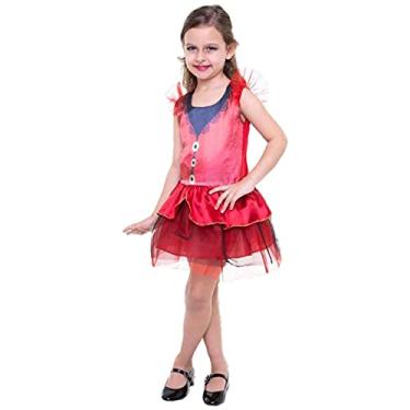 Imagem de Fantasia Diabinha Infantil Halloween e Carnaval 2 a 12 Anos (M 5-8)