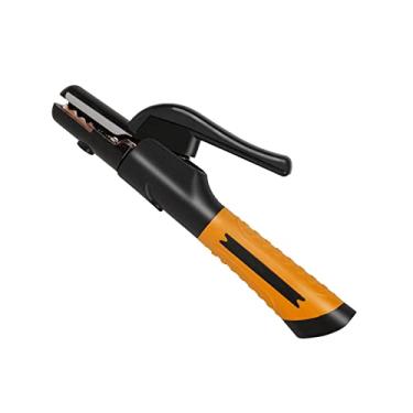 Imagem de Braçadeira de aterramento de alicate de cobre, suporte de eletrodo, mandíbula antiqueda de 500 Amp, alicate de soldagem elétrico de 24 cm para mecânica, canteiro de obras de navio, laranja