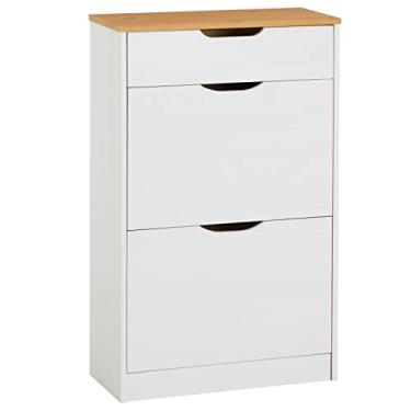 Imagem de IDIMEX Sapateira Basculante Madeira 3 Gavetas Basil