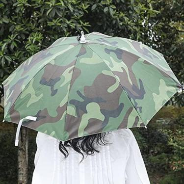 Imagem de Chapéu De Guarda-chuva, Chapéus De Guarda-chuva Engraçados, Chapéu De Guarda-chuva De Festa, Bonés De Chuva Dobráveis, Boné Dobrável Para Adultos E Crianças, Com Elástico, Para Golfe De Pesca Na P