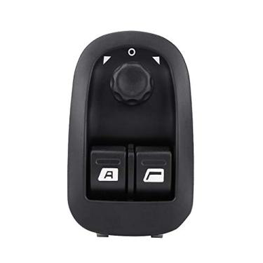 Imagem de Botão do espelho do interruptor elétrico da janela, material plástico preto Substituição do botão do interruptor de resposta rápida para 206 6554.WA