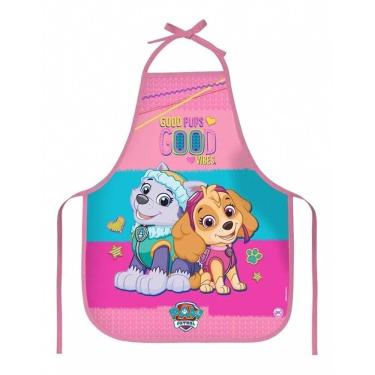 Imagem de Avental Escolar Infantil Plástico Patrulha Canina Paw Patrol Skye e Everest DAC