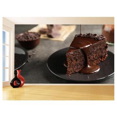 Imagem de Papel De Parede 3D Alimentos Doce Bolo Chocolate 3,5M Al395