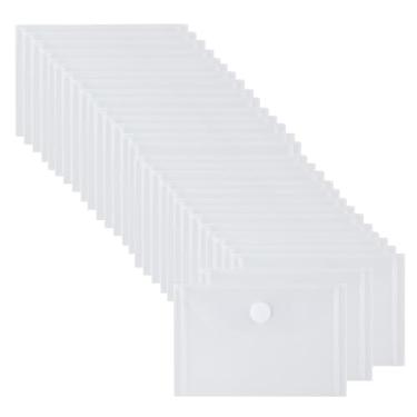 Imagem de Envelopes de plástico de 8 x 13 cm, gancho e laço, pequenos cupons de plástico, matrizes de armazenamento