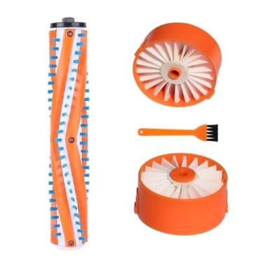 Imagem de Substituição para Black and Decker POWERSERIES Extreme Cordless Stick Vacuum BSVF1 BSV2020 BSV2020P BSV2020G Peça de substituição, 1 pacote de rolo de escova, 2 pacotes de filtros HEPA. Peça de