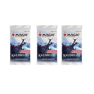 Imagem de Pacote com 3 pacotes Magic: The Gathering Set Booster Pack Lot MTG Kaldheim