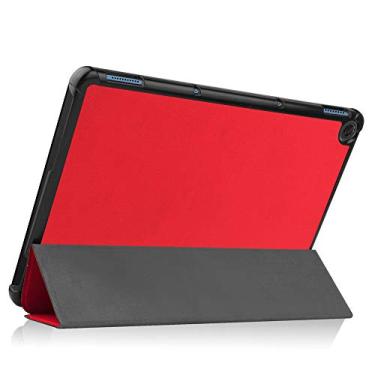 Imagem de Kepuch Couro-PU Capas Bolsas Estojos para Lenovo Duet Chromebook 10.1" - Vermelho