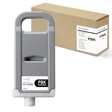Imagem de Cartucho de tinta pigmentado compatível com foto preta PFI-1700 para Canon PFI-1700 para imagem Canon PROGRAF Pro 2000, 2100 Pro 4000s, 4100, 6000s, 6100, 6100S, 4100S (1 tinta de pigmento preto foto)