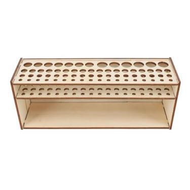 Imagem de 1 Peça Porta Pincel de Madeira, Madeira de Pinho, 145,00g, Fácil de Arrumar, Organizador de Pincel Pendurado na Parede para Canetas Lápis Ferramentas de Arte, Suporte Com 67 Furos