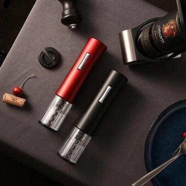 Imagem de Abridor De Vinho Automatico Eletrico Sem Fio Saca Rolhas - ABRIDORES