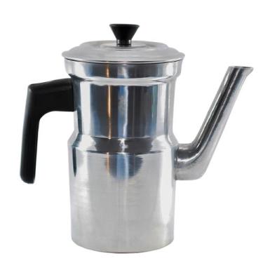 Imagem de Cafeteira Bule Para Café Leite Chá Nº 4 Em Aluminio 2 Litros - DK Shop