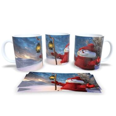 Imagem de Canecas de Porcelana Branca Personalizadas Papai Noel (Mod.36)