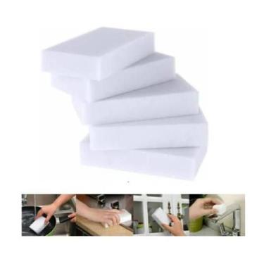 Imagem de Kit 10 Esponjas Mágicas Tira Manchas Melanina Branca - Aliança