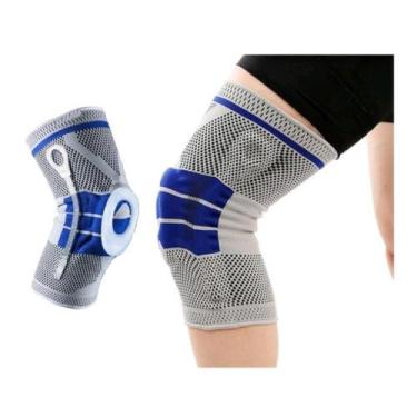 Imagem de Joelheira Articulada Ortopedica Compressão Silicone Patelar - Bc Bora 