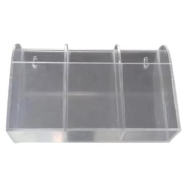 Imagem de Porta Controle TV Ar Condicionado Suporte Parede 3 Nichos - Agv Criaçõ