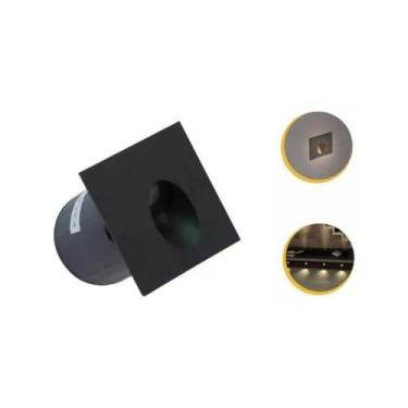 Imagem de Kit 11 Balizador Parede Embutir 3w 3000k Escada Luminária - Opus, Pret