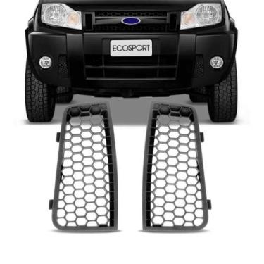 Imagem de Par Moldura da Grade Parachoque Ecosport - AutoPlast, Grafite