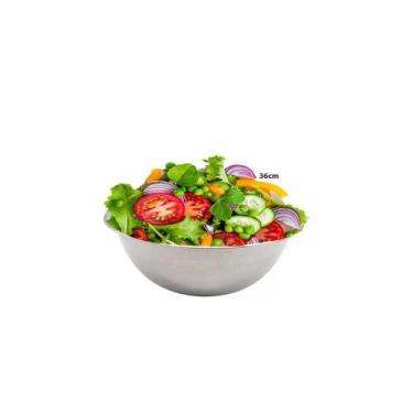 Imagem de Bacia Inox 36cm Bowl Tigela 6l Saladeira Buffet Padaria - UD349 - 123Ú