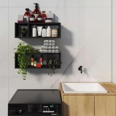 Imagem de Armário Multiuso Organizador Lavanderia Compacto Prático - Technox