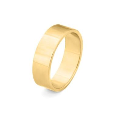 Imagem de Aliança Ishizaki 6 mm Reta Ouro 18K - Ishizaki Alianças, Amarelo, 16