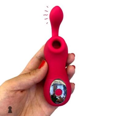 Imagem de Mini Sugador de Clitoris Duplo 12 Modos Recarregável - Discretta, Pink