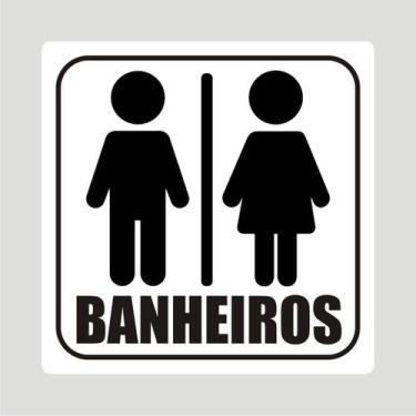 Imagem de Kit 3 Placas para Banheiros - Feminino - Masculino - Geral - Micro Ofi