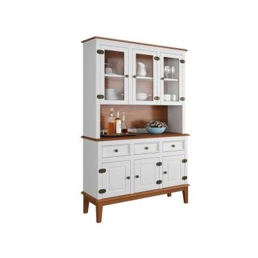 Imagem de Arca E Oratório 6 Portas E 3 Gavetas - Madeira Maciça - Branco