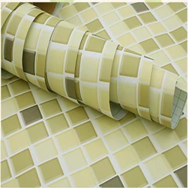 Imagem de Autoadesivo Papel De Parede Pastilha De Vidro 2mx61cm Com Textura Fosc