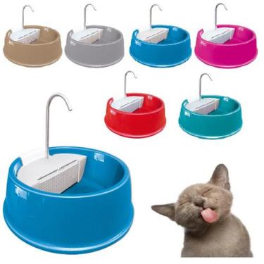 Imagem de Fonte Bebedouro Cães Gatos Filtro 1,5l Furacão Água Elétrico - Furacão