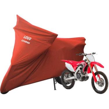 Imagem de Capa Protetora Para Cobrir Moto Honda CRF 450R De Luxo - Mz, Vermelha