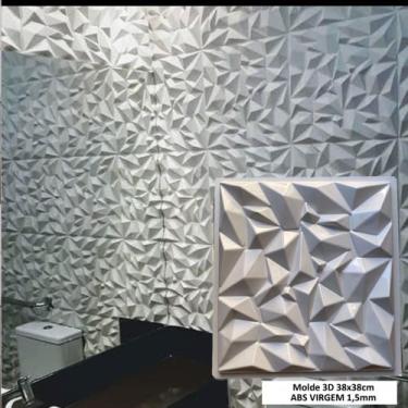 Imagem de Forma 3d Gesso Prisma 38x38 Abs 1,5mm Molde 3d Gesso/cimento 645 - INN