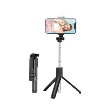 Imagem de Tripé Bluetooth Extensível Selfie Stick Controle Remoto Sem Fio Para i