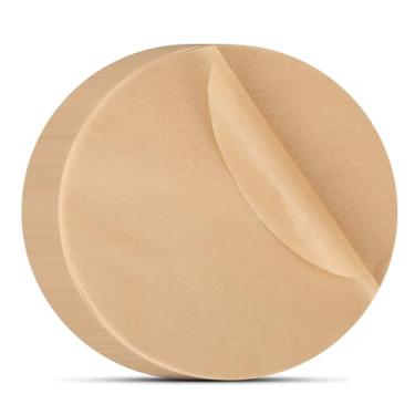 Imagem de Beasea Air Fryer forros redondos de 15 cm, 200 peças de papel de pergaminho, papel de filtro não branqueado, não perfurado, de bambu, para cesta de cozimento a vapor para fritadeira a ar