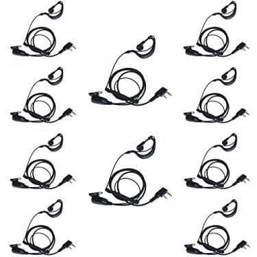 Imagem de BVMAG Fone de ouvido Uv-82 para Baofeng, Walkie Talkie com microfone Ptt para BF-888S UV-5R BF-F8HP BF-F9 Kenwood TK-2107 TK-3107 H777 RT7 RT21 pacote com 10