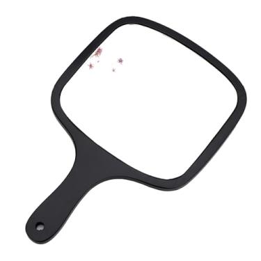 Imagem de lasenersm 1 peça de espelho de maquiagem de madeira borda curva espelho de mão quadrado com alça espelho cosmético de lado único espelho de mão espelho de vaidade espelho de mão espelho de vaidade, 18