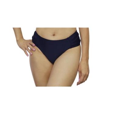 Imagem de Calcinha de biquíni forrada cintura alta borboleta lateral larga prote