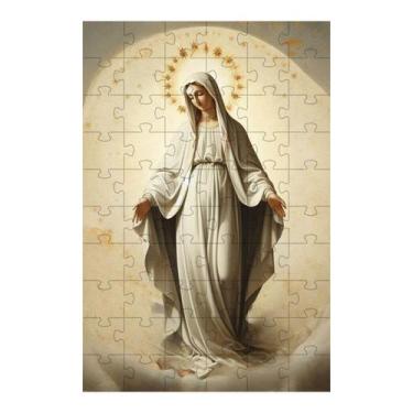 Imagem de Quebra-cabeça Nossa Senhora em 60 Peças: Fé e Desafio Cognitivo - Cole