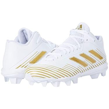 Imagem de adidas Tênis de futebol masculino Freak Mid 20, Branco/dourado metálico/branco, 8