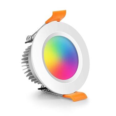 Imagem de LightingWill Iluminação Embutida Led De 2 Polegadas, Downlight Led Inteligente Wifi, Luz De Teto Led De 5 W Compatível Com Alexa/Google Assistant, Rgb Regulável E 2700K-6500K, 120 V Com Driver Led (