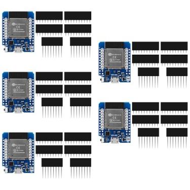 Imagem de FancyWhoop 5Pcs D1 Mini Esp32 Esp-Wroom-32 Wlan Wifi + Bluetooth Iot Development Board Kit Dual Cores Cpu Módulo Interface Usb Compatível Com Arduino Ide Nodemc