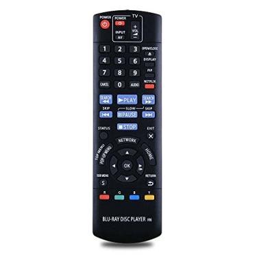 Imagem de XINFUTE Novo N2QAYB000575 adequado para Panasonic Blu-Ray Disc IR6 Player Controle Remoto DMP-BD75