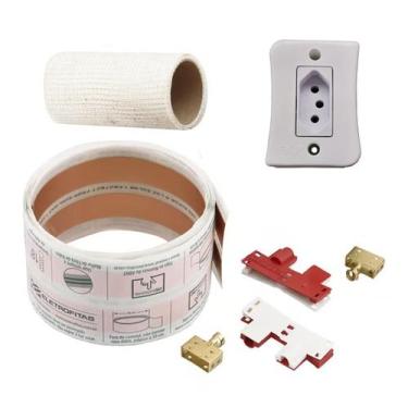 Imagem de Kit Eletrofita 2 Pistas 20a Conector Original 6 Metros Tomada
