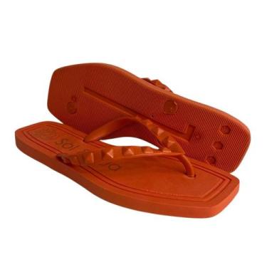 Imagem de Chinelo Quadrado Feminino Confortável Macio Casual Verão Lançamento - 