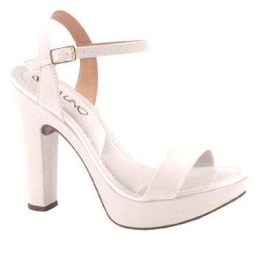 Imagem de Sandalia via uno salto alto ref 311021ssavv feminino, 38, Branco off