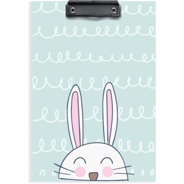 Imagem de Prancheta de Duratex, Ofício, Coelhinho, com Prendedor de Metal, Embalagem com 06 Unidades, Stalo